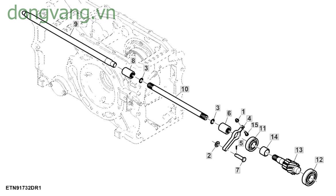 PTO Input Shaft, Reverse PTO - ST792329